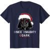 image:imageStar Wars Darth Vader Dark List Santa Christmas TShirt TShirtNavy Blue