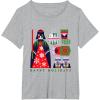 image:imageStar Wars Darth Vader Happy Holidays Imperial Christmas TShirtHeather Grey