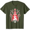 image:imageStar Wars Darth Vader Nordic Print Christmas Holiday TShirtOlive Green