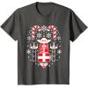image:imageStar Wars Holiday Jedi Master Yoda Christmas Sweater Pattern TShirtAsphalt Grey
