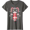 image:imageStar Wars Holiday Jedi Master Yoda Christmas Sweater Pattern TShirtAsphalt Grey