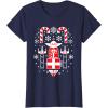 image:imageStar Wars Holiday Jedi Master Yoda Christmas Sweater Pattern TShirtNavy Blue