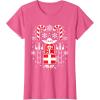 image:imageStar Wars Holiday Jedi Master Yoda Christmas Sweater Pattern TShirtPink Heather
