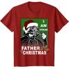 image:imageStar Wars I Am Your Father Christmas Graphic TShirt TShirtCranberry Red