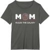 image:imageStar Wars Mom Rules the Galaxy Family Birthday Mothers Day TShirtAsphalt Grey