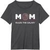 image:imageStar Wars Mom Rules the Galaxy Family Birthday Mothers Day TShirtDark Heather Grey