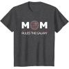 image:imageStar Wars Mom Rules the Galaxy Family Birthday Mothers Day TShirtDark Heather Grey