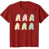 image:imageStar Wars R2D2 Pastel Easter Egg Decorated Droids TShirtCranberry Red