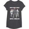 image:imageStar Wars Santa Vader Party When I Walk In Christmas TShirt TShirtDark Heather Grey