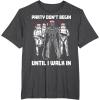image:imageStar Wars Santa Vader Party When I Walk In Christmas TShirt TShirtDark Heather Grey