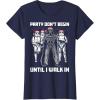 image:imageStar Wars Santa Vader Party When I Walk In Christmas TShirt TShirtNavy Blue