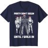 image:imageStar Wars Santa Vader Party When I Walk In Christmas TShirt TShirtNavy Blue