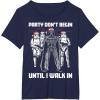 image:imageStar Wars Santa Vader Party When I Walk In Christmas TShirt TShirtNavy Blue