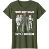 image:imageStar Wars Santa Vader Party When I Walk In Christmas TShirt TShirtOlive Green