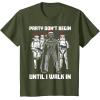 image:imageStar Wars Santa Vader Party When I Walk In Christmas TShirt TShirtOlive Green
