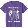 image:imageStar Wars Santa Vader Party When I Walk In Christmas TShirt TShirtPurple Heather