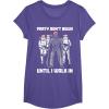 image:imageStar Wars Santa Vader Party When I Walk In Christmas TShirt TShirtPurple Heather