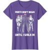 image:imageStar Wars Santa Vader Party When I Walk In Christmas TShirt TShirtPurple Heather