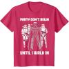 image:imageStar Wars Santa Vader Party When I Walk In Christmas TShirt TShirtRed Heather