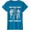 image:imageStar Wars Santa Vader Party When I Walk In Christmas TShirt TShirtSapphire Blue