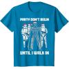 image:imageStar Wars Santa Vader Party When I Walk In Christmas TShirt TShirtSapphire Blue