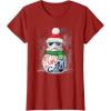 image:imageStar Wars Stormtrooper Up to Snow Good Funny Holiday TShirtCranberry Red
