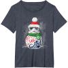 image:imageStar Wars Stormtrooper Up to Snow Good Funny Holiday TShirtHeather Blue