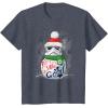 image:imageStar Wars Stormtrooper Up to Snow Good Funny Holiday TShirtHeather Blue