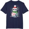 image:imageStar Wars Stormtrooper Up to Snow Good Funny Holiday TShirtNavy Blue