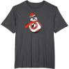 image:imageStar Wars The Force Awakens Christmas BB8 Santa Roll Poster TShirtDark Heather Grey