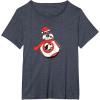 image:imageStar Wars The Force Awakens Christmas BB8 Santa Roll Poster TShirtHeather Blue