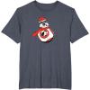 image:imageStar Wars The Force Awakens Christmas BB8 Santa Roll Poster TShirtHeather Blue