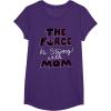 image:imageStar Wars The Force is Strong with Mom Rebel Icon TShirt TShirtPurple