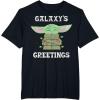 image:imageStar Wars The Mandalorian Christmas Child Galaxys Greetings TShirtBlack