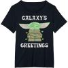 image:imageStar Wars The Mandalorian Christmas Child Galaxys Greetings TShirtBlack