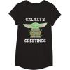 image:imageStar Wars The Mandalorian Christmas Child Galaxys Greetings TShirtBlack