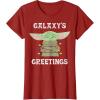 image:imageStar Wars The Mandalorian Christmas Child Galaxys Greetings TShirtCranberry Red