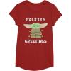 image:imageStar Wars The Mandalorian Christmas Child Galaxys Greetings TShirtCranberry Red