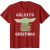 image:imageStar Wars The Mandalorian Christmas Child Galaxys Greetings TShirtCranberry Red