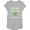 image:imageStar Wars The Mandalorian Christmas Child Galaxys Greetings TShirtHeather Grey