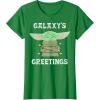image:imageStar Wars The Mandalorian Christmas Child Galaxys Greetings TShirtKelly Green