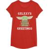 image:imageStar Wars The Mandalorian Christmas Child Galaxys Greetings TShirtRed