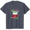 image:imageStar Wars The Mandalorian Christmas Grogu Merry Force TShirtHeather Blue