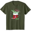 image:imageStar Wars The Mandalorian Christmas Grogu Merry Force TShirtOlive Green
