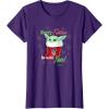 image:imageStar Wars The Mandalorian Christmas Grogu Merry Force TShirtPurple