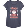 image:imageStar Wars The Mandalorian Christmas Merry Force Be With You TShirtHeather Blue