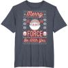 image:imageStar Wars The Mandalorian Christmas Merry Force Be With You TShirtHeather Blue