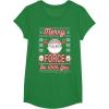 image:imageStar Wars The Mandalorian Christmas Merry Force Be With You TShirtKelly Green