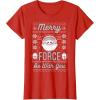 image:imageStar Wars The Mandalorian Christmas Merry Force Be With You TShirtRed