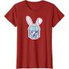 image:imageStar Wars The Mandalorian Cute Pastel Easter Bunny TShirtCranberry Red